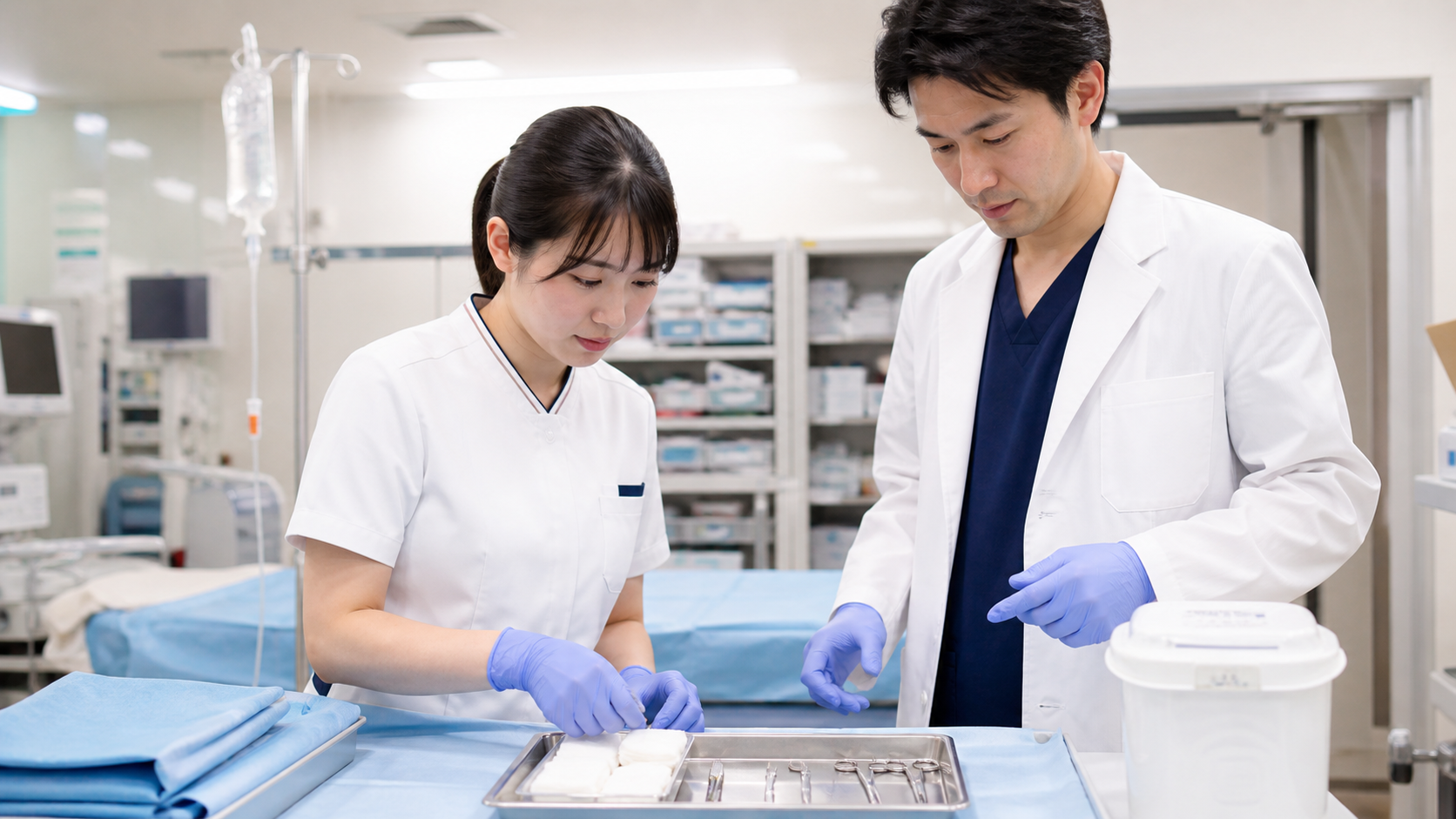 ナート介助における看護師の役割と必要物品