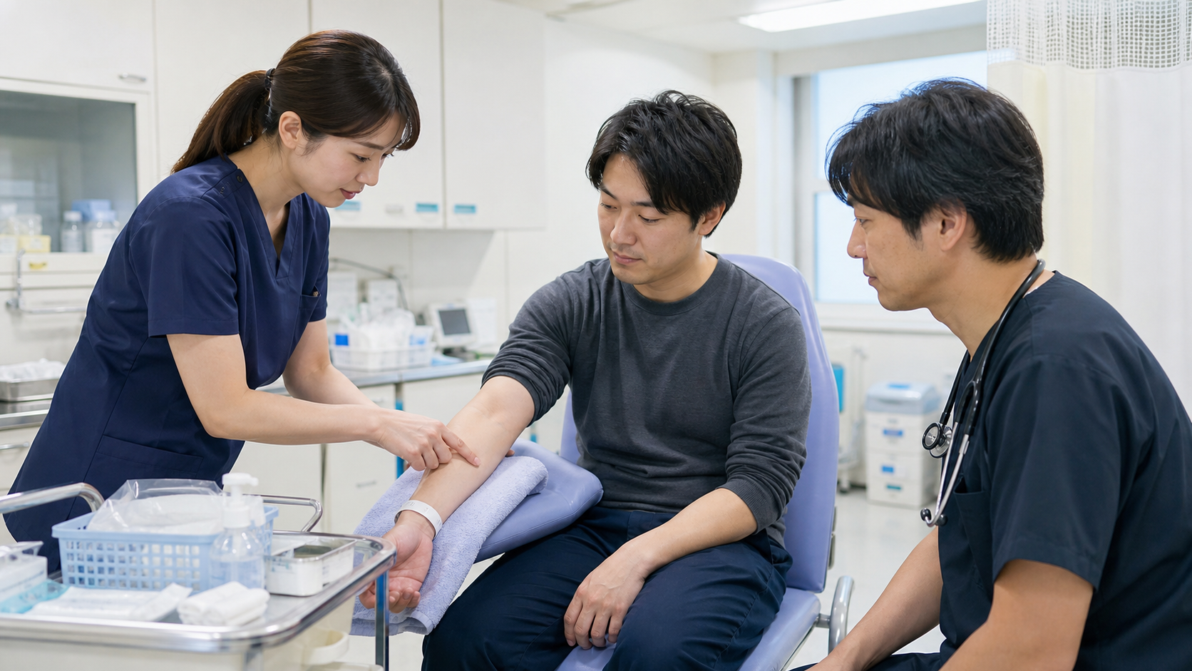 ナート介助の手順|処置前の確認から環境準備まで