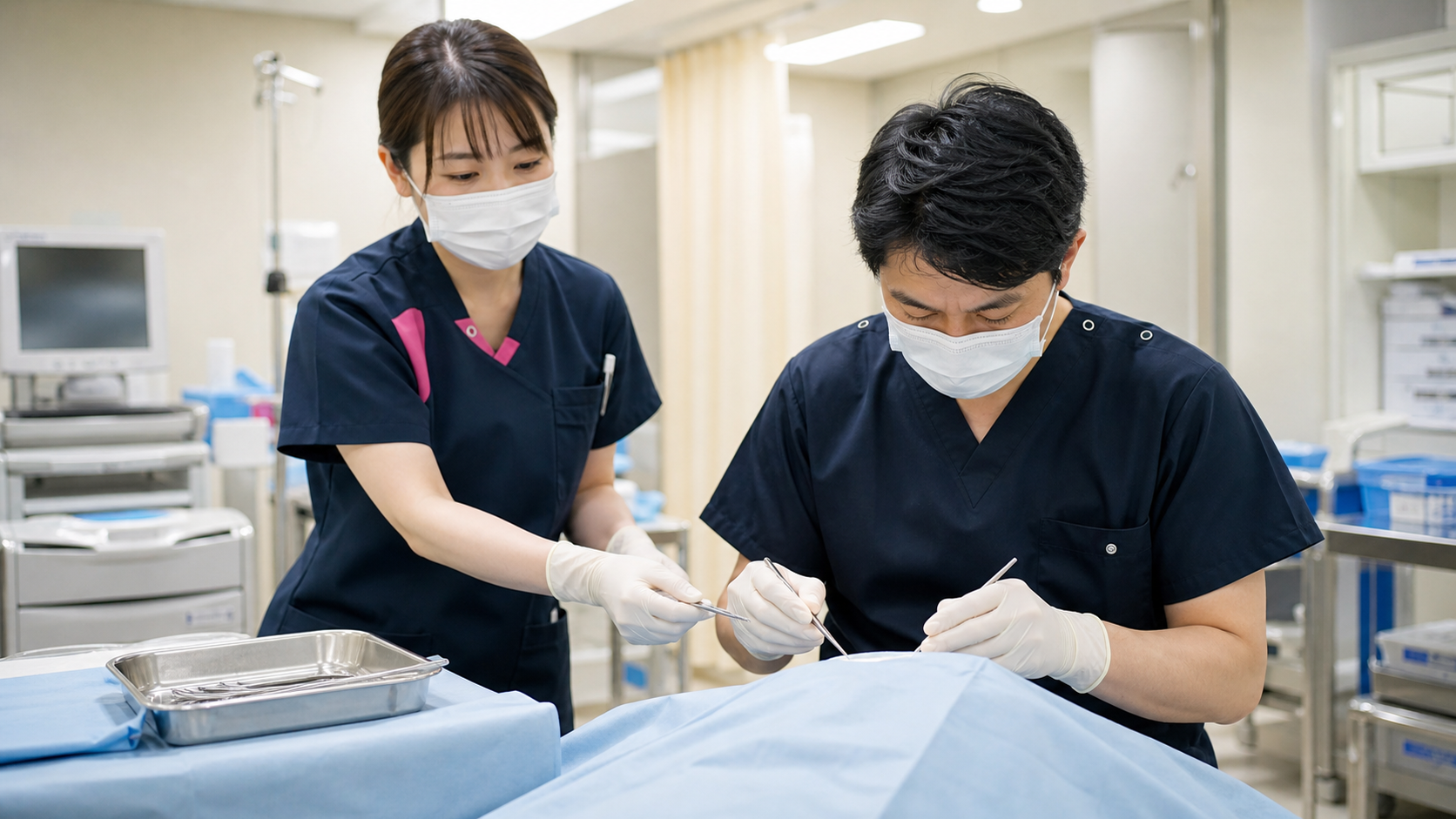 処置中の介助と観察ポイント
