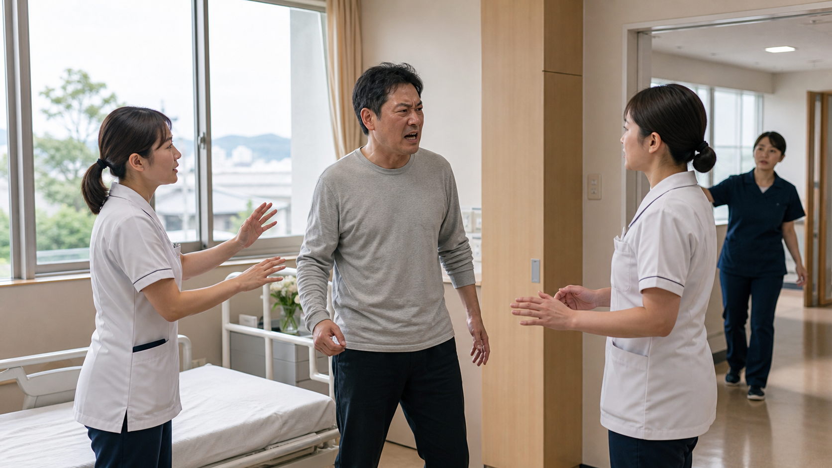 暴言・暴力・ハラスメントでは安全を優先する